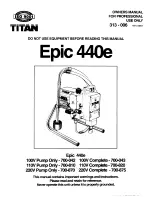 Titan epic 440E Owner'S Manual preview