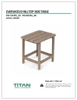 Titan EVERWOOD HILLTOP SIDE TABLE 899302 Operator'S Manual предпросмотр