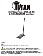 Titan FJ3T Installation, Operation & Maintenance Manual предпросмотр