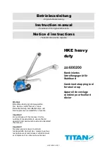 Предварительный просмотр 1 страницы Titan HKE heavy duty Instruction Manual