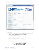 Предварительный просмотр 60 страницы Titan MTX-Router-Titan User Manual