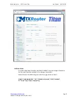 Предварительный просмотр 76 страницы Titan MTX-Router-Titan User Manual