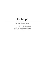 Предварительный просмотр 1 страницы Titan PC7080ME User Manual