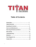 Предварительный просмотр 2 страницы Titan PGD2000 Operator'S Manual