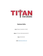 Предварительный просмотр 24 страницы Titan PGD2000 Operator'S Manual