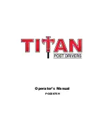 Titan PGD2875H Operator'S Manual предпросмотр