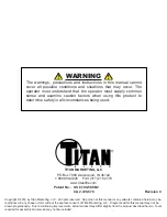 Предварительный просмотр 16 страницы Titan SDML-1000D Installation, Operation & Maintenance Manual