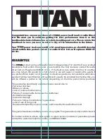 Preview for 2 page of Titan SF16N-9 Safety And Operating Manual