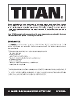 Предварительный просмотр 3 страницы Titan SF210JSL Safety And Operating Manual