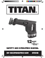 Titan SF2842 Safety And Operating Manual preview