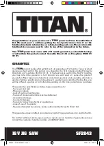 Предварительный просмотр 3 страницы Titan SF2843 Safety And Operating Manual