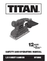 Titan SF290E Safety And Operating Manual preview