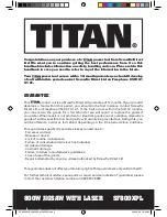 Preview for 3 page of Titan SF800XPL Safety And Operating Manual