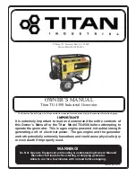 Preview for 1 page of Titan TG 4500 Owner'S Manual