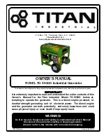 Preview for 1 page of Titan TG 5500D Owner'S Manual