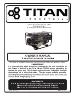 Titan TG 6500 Owner'S Manual preview