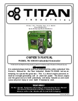 Titan TG 6500D Owner'S Manual preview