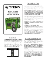 Preview for 3 page of Titan TG 6500D Owner'S Manual