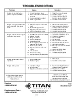 Preview for 10 page of Titan TG 6500D Owner'S Manual