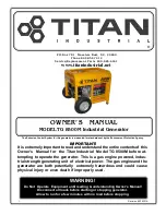 Titan TG 8500M Owner'S Manual preview