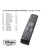 Preview for 1 page of Titan TITAN UR 1250 - DEVICE BRAND CODE LIST Instructions Manual