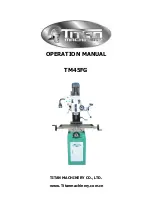 Предварительный просмотр 1 страницы Titan TM45FG Operation Manual