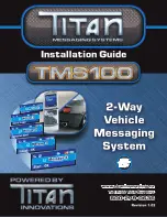 Titan TMS100 Install Manual preview