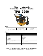 Preview for 16 page of Titan TPW-2200 Owner'S Manual