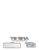 Preview for 12 page of Titan TS 131A Owner'S Manual