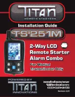 Preview for 1 page of Titan TS 251M Installation Manual