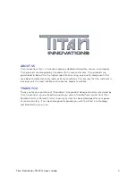 Предварительный просмотр 3 страницы Titan ts143 Owner'S Manual