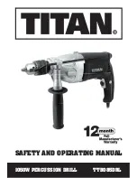 Предварительный просмотр 1 страницы Titan TTB085DRL Safety And Operating Manual