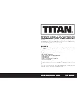 Предварительный просмотр 2 страницы Titan TTB085DRL Safety And Operating Manual