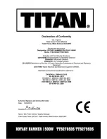 Предварительный просмотр 18 страницы Titan TTB278SDS Safety And Operating Manual