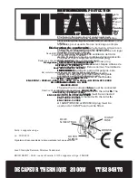 Preview for 11 page of Titan TTB284HTG Safety And Operating Manual