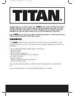 Preview for 2 page of Titan TTB285JSW Operating Manual