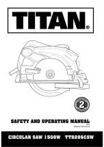 Preview for 1 page of Titan TTB286CSW Safety And Operating Manual