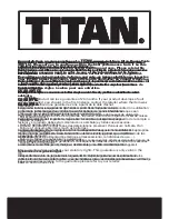 Предварительный просмотр 2 страницы Titan TTB288SDR Safety And Operating Manual