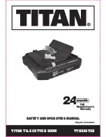 Preview for 1 page of Titan TTB336TCB Safety And Operating Manual