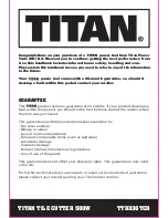 Preview for 3 page of Titan TTB336TCB Safety And Operating Manual