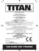 Предварительный просмотр 29 страницы Titan TTB426GDO Operating Manual