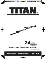 Предварительный просмотр 1 страницы Titan TTB427GTM Safety And Operating Manual