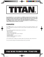 Предварительный просмотр 2 страницы Titan TTB427GTM Safety And Operating Manual