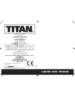 Предварительный просмотр 13 страницы Titan TTB428GDO Operating Manual