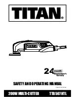 Titan TTB507HTL Safety And Operating Manual preview