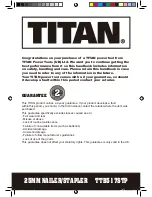 Preview for 2 page of Titan TTB517STP Instructions Manual