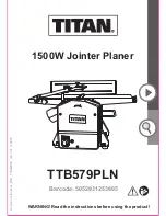 Preview for 1 page of Titan TTB579PLN Instruction Manual