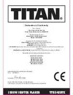 Preview for 40 page of Titan TTB579PLN Instruction Manual