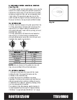 Preview for 15 page of Titan TTB591ROU Safety And Operating Manual