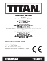 Preview for 19 page of Titan TTB591ROU Safety And Operating Manual